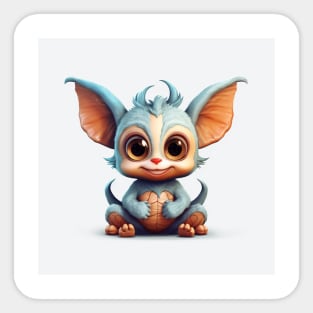 Cute Little Monster With Big Ears Sticker
